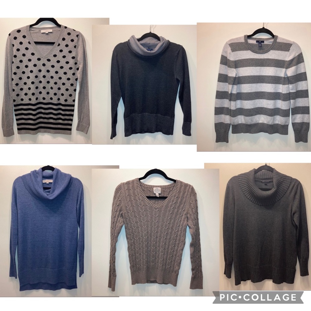 Lot Of 6 Sweaters Size Medium